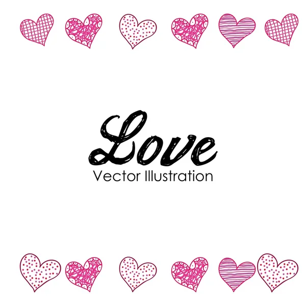 Love card design — Stock Vector