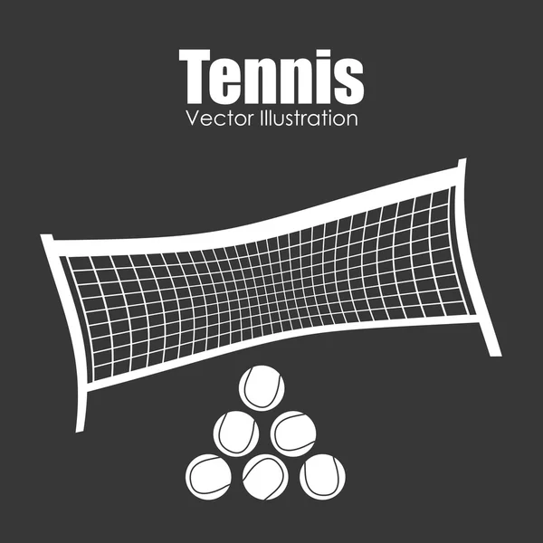 Disegno di sport di tennis — Vettoriale Stock