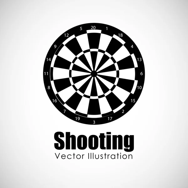 Diseño de tiro objetivo — Vector de stock
