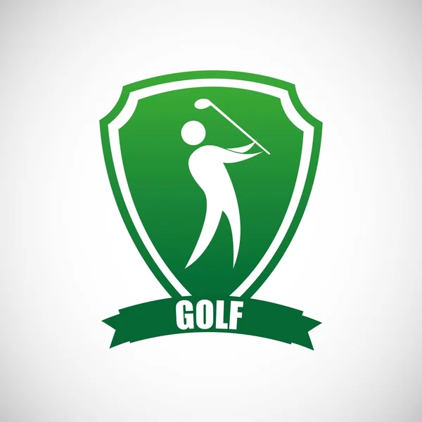 Golf kupa design — Stock Vector