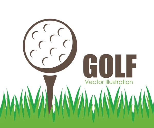 Design golfového klubu — Stockový vektor