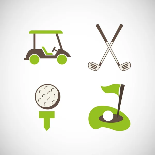 Conception de tasse de golf — Image vectorielle
