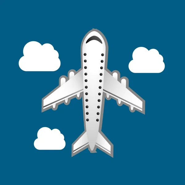 Diseño de terminal de aeropuerto — Vector de stock