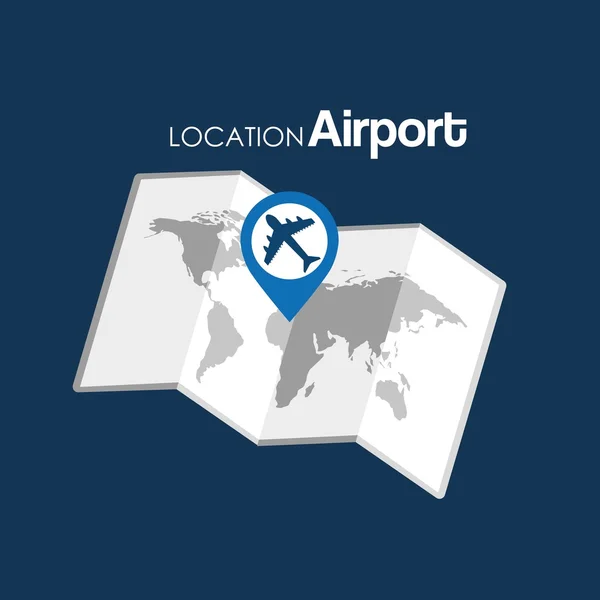 Projeto terminal do aeroporto — Vetor de Stock