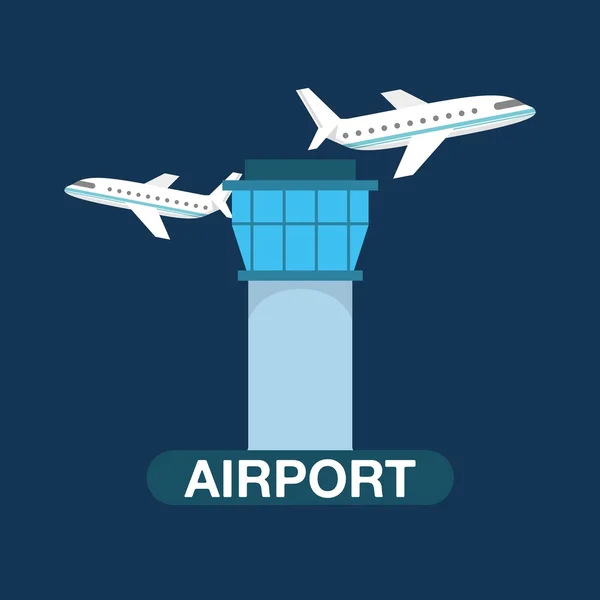 Projeto terminal do aeroporto — Vetor de Stock