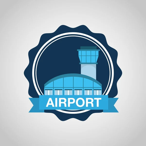 Havaalanı terminal tasarım — Stok Vektör