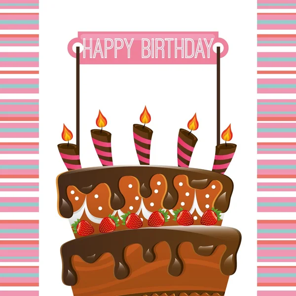 Happy birthday design — Stock Vector