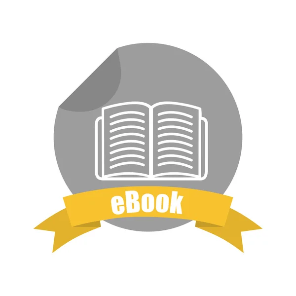 E-book design de conceito — Vetor de Stock