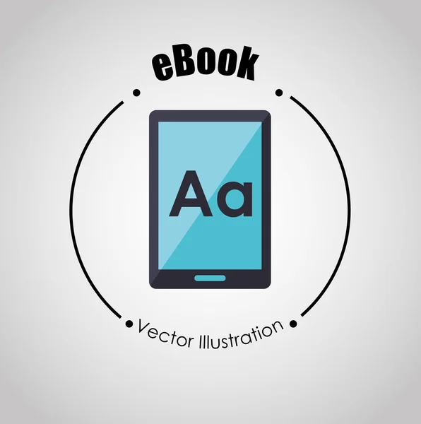 Progettazione di concept e-book — Vettoriale Stock