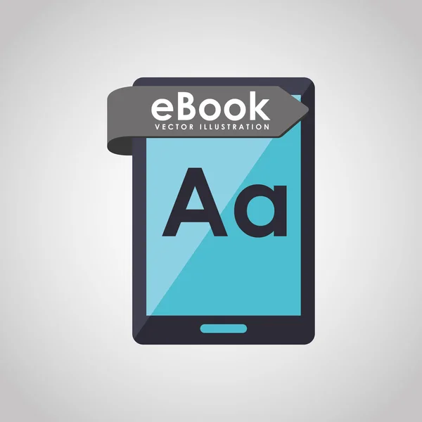 Diseño del concepto de libro electrónico — Archivo Imágenes Vectoriales