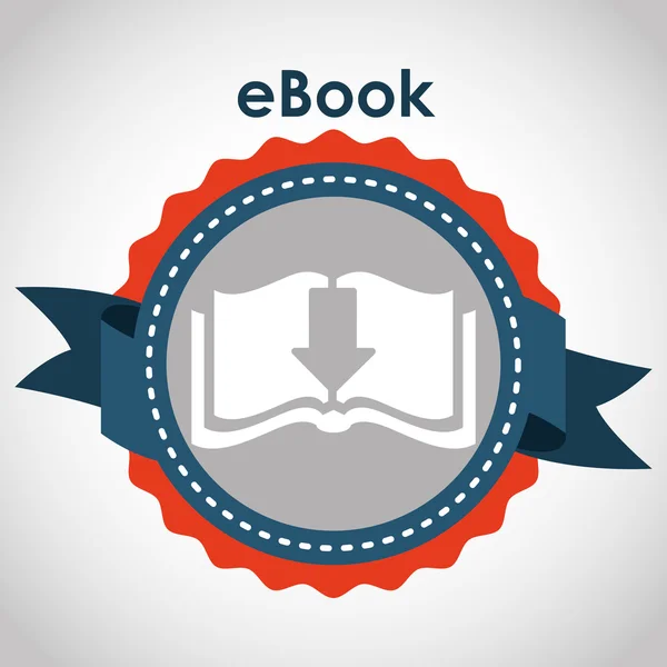 E-book design de conceito — Vetor de Stock