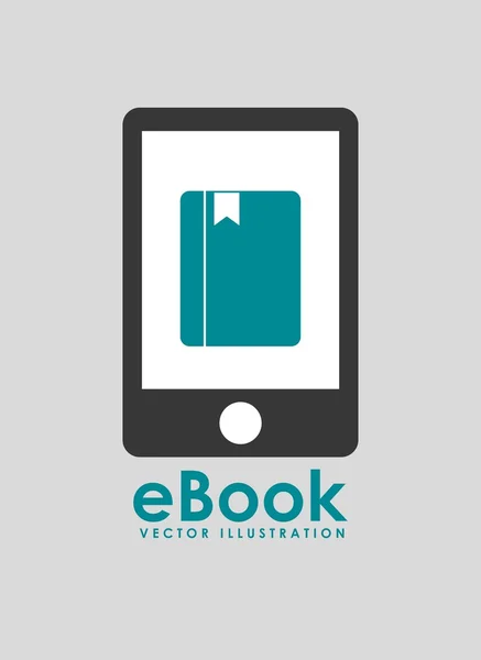 E-kitap konsept tasarımı — Stok Vektör