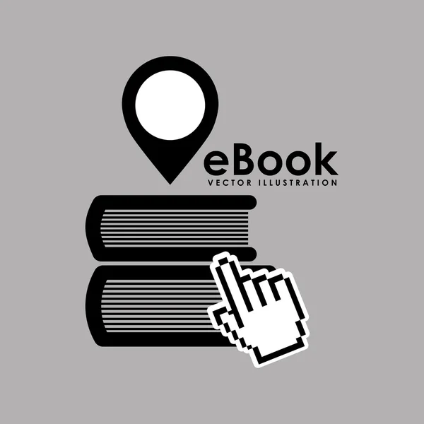 E-book concept design — Stock Vector