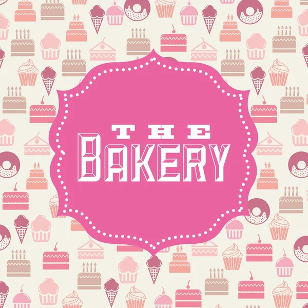 Bakery shop design — Stock Vector