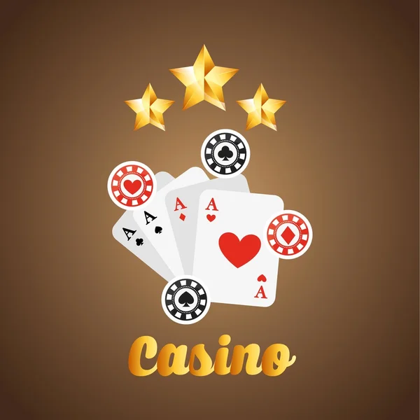 Casino game design — Stock Vector