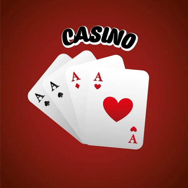 Casino játék design — Stock Vector