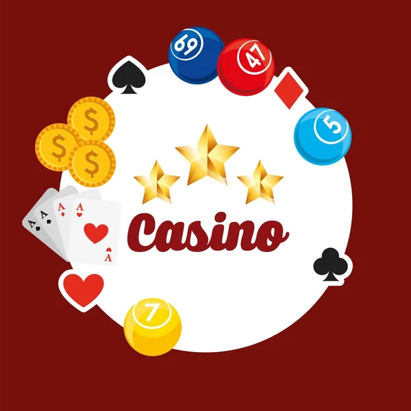 Σχεδιασμό παιχνιδιών καζίνο — Διανυσματικό Αρχείο