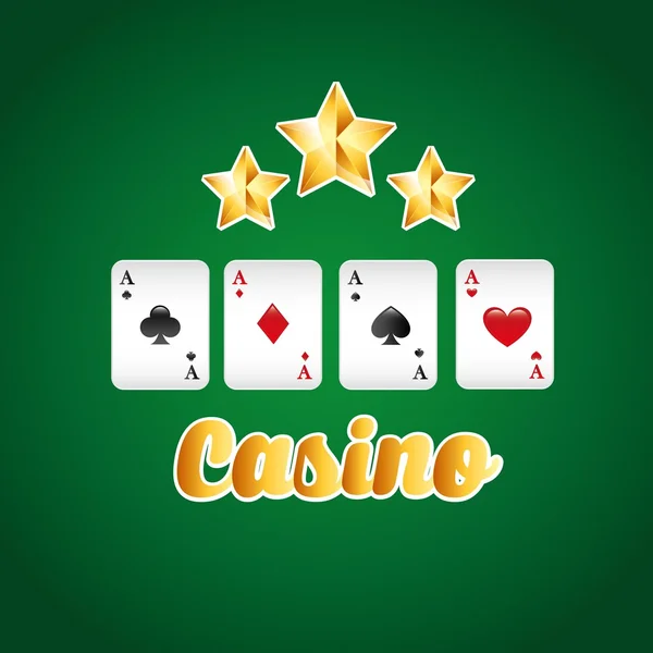 Casino spel design — Stock vektor