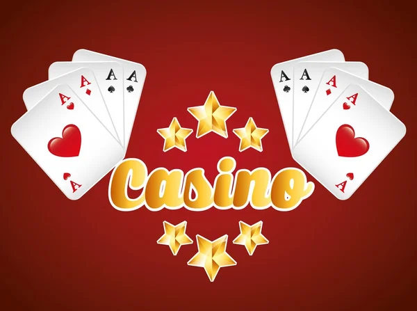 Casino spel design — Stock vektor