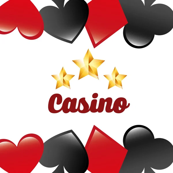 Casino spel design — Stock vektor