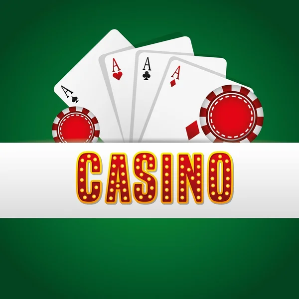 Casino spel design — Stock vektor