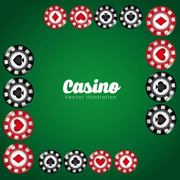 Casino oyun tasarımı — Stok Vektör