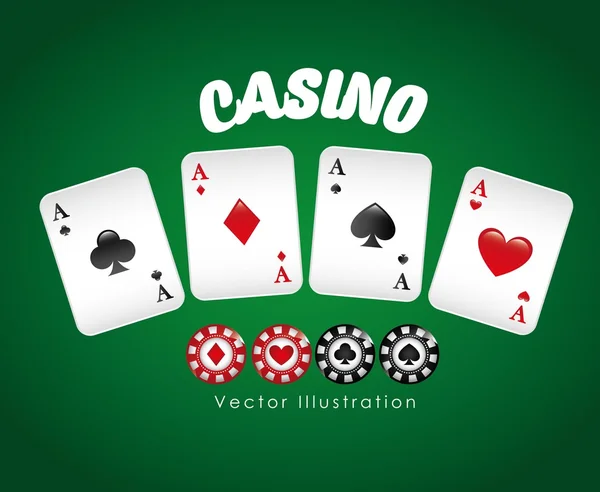 Casino-Spieldesign — Stockvektor