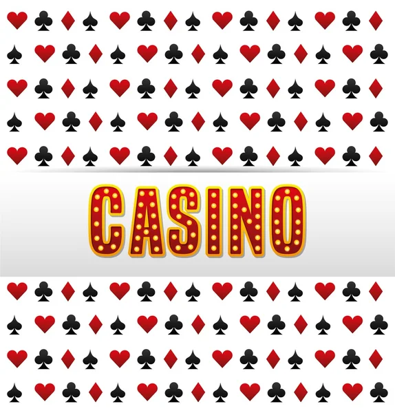 Casino spel design — Stock vektor