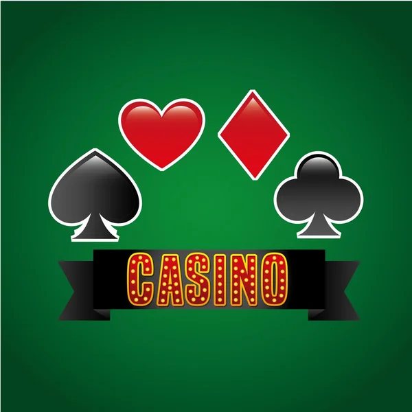 Casino game design — Stock Vector