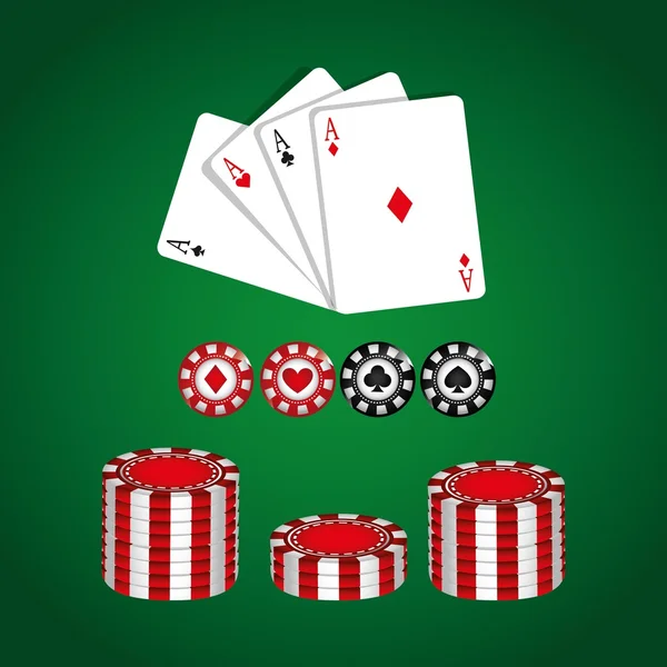 カジノのゲーム デザイン — ストックベクタ