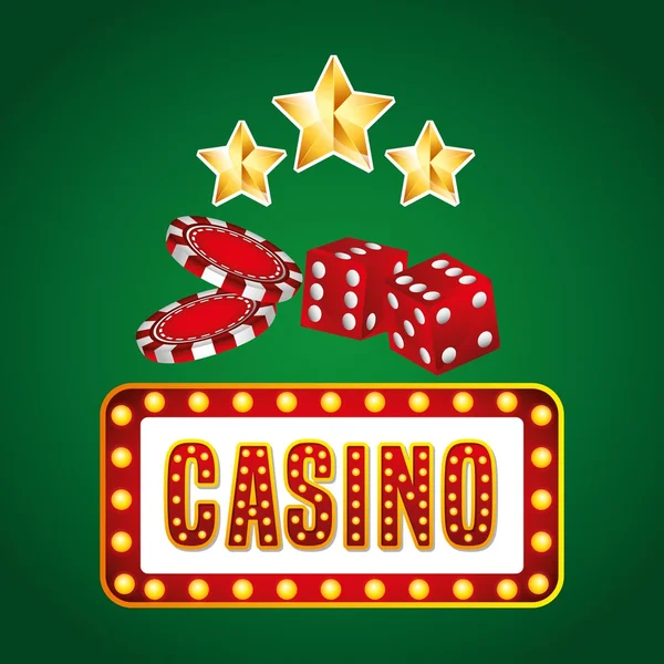 Casino spel design — Stock vektor