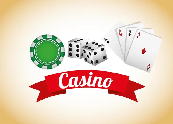 Casino game design — Stock Vector