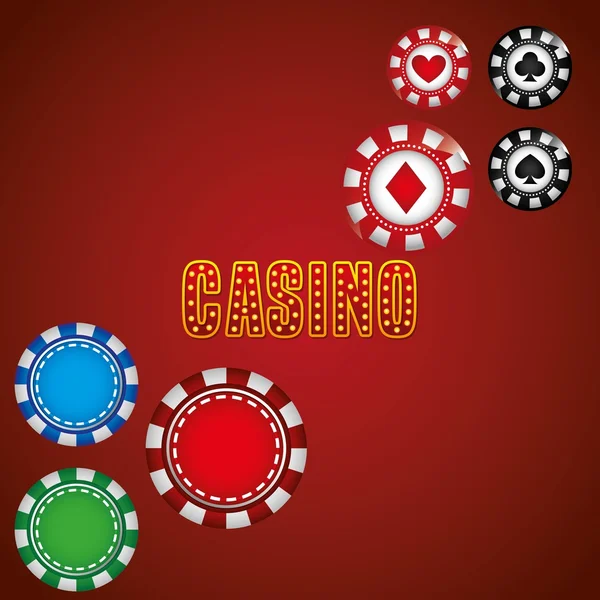 Casino játék design — Stock Vector