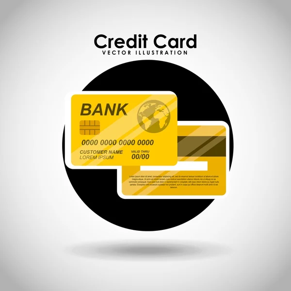 Design de cartão de crédito —  Vetores de Stock