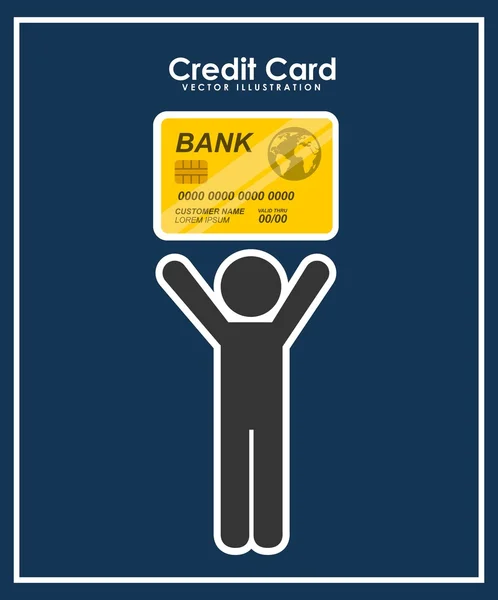 Creditcard ontwerp — Stockvector