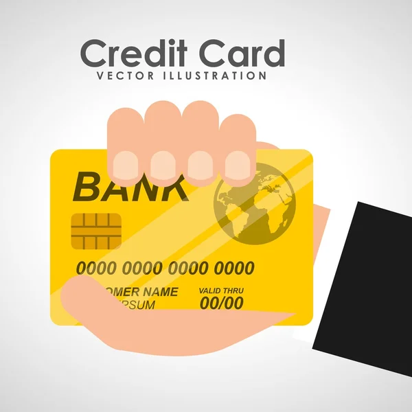 クレジット カードのデザイン — ストックベクタ