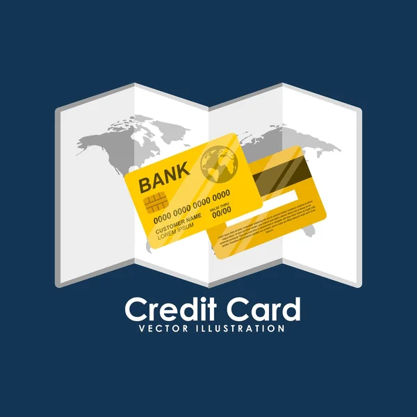 クレジット カードのデザイン — ストックベクタ