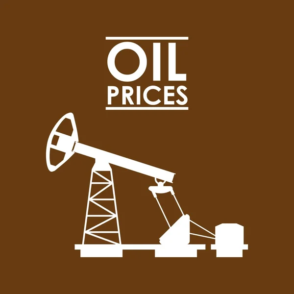 Progettazione prezzi del petrolio — Vettoriale Stock