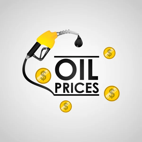 Oil prices design — Stock Vector