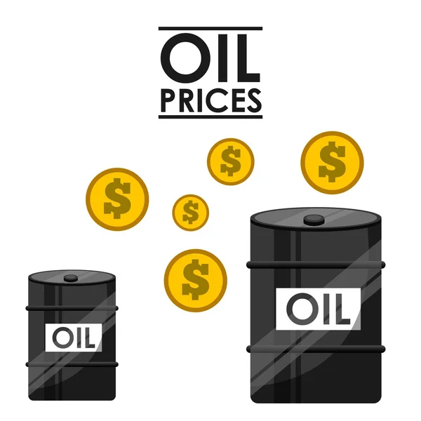 Oil prices design — Stock Vector