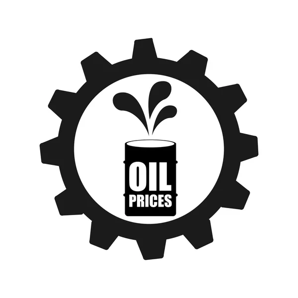 Oil prices design — Stock Vector