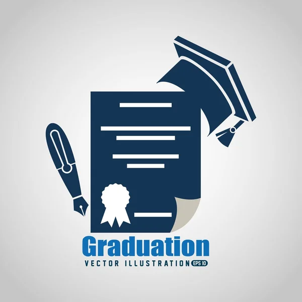 Graduation concept design — Stock Vector