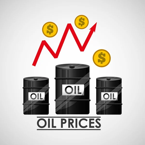 Oil prices design Royalty Free Stock Illustrations
