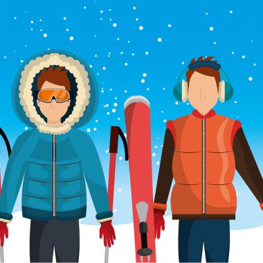 Kış moda giyim ve aksesuarları