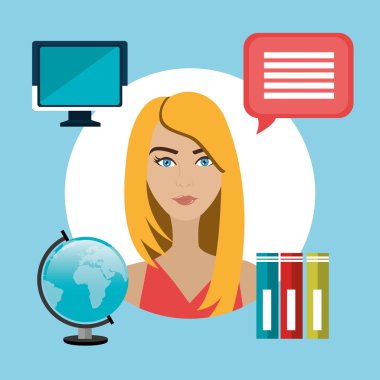 e-Öğrenim ve eğitim grafik tasarım
