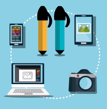 Yaratıcı fikirler grafik tasarımcı