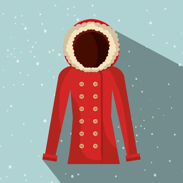 Зимняя одежда и аксессуары — стоковый вектор