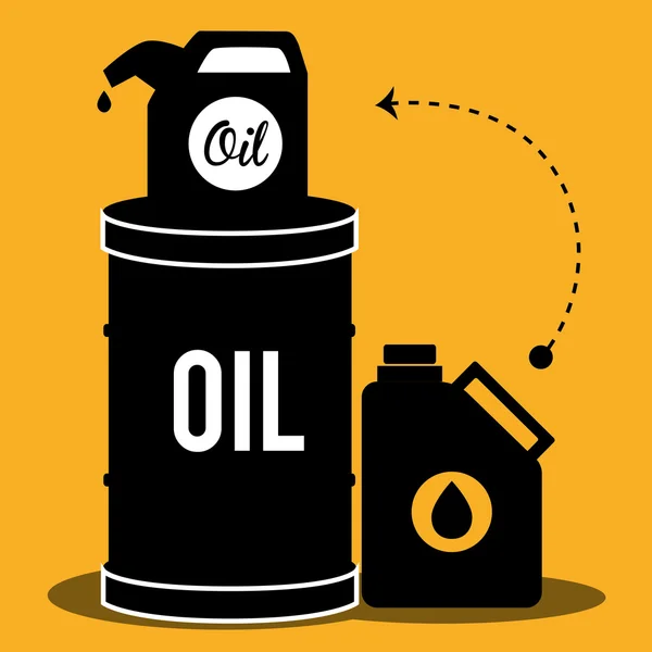 Τιμής του πετρελαίου και την βιομηχανία πετρελαίου — Διανυσματικό Αρχείο