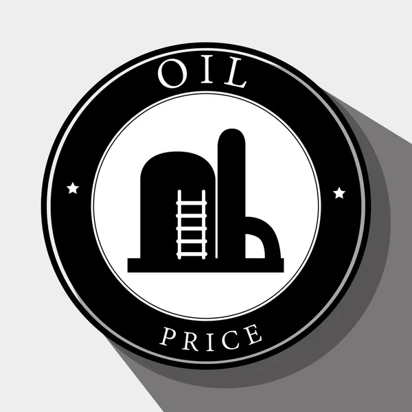 Industria petrolera y precios del petróleo — Archivo Imágenes Vectoriales