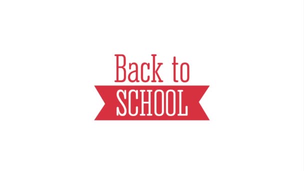 Back to school design — Stock Video